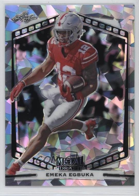 2022 Leaf Draft Metal Silver Crystals Emeka Egbuka #B-EE1 11wy