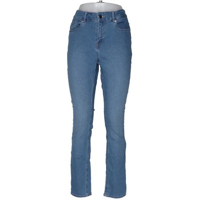 H&M, Jeans, Größe: 46, Blau, Baumwolle/Elasthan/Polyester, Einfarbig, Denim #kSh