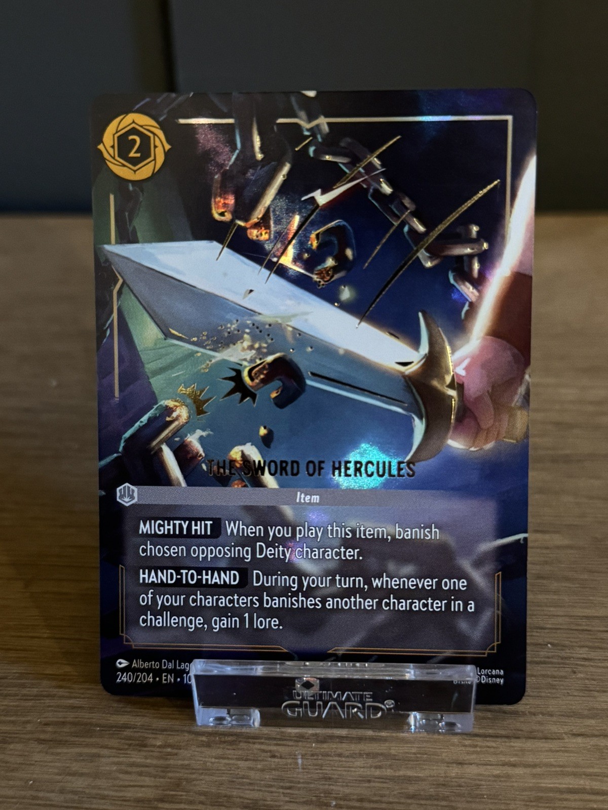 The Sword of Hercules (Enchanted) 240/204 Whispers in the Well Holo