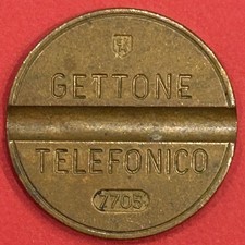 Gettone Telefonico 7705 SIP Telefono Pubblico Vintage Italia • BB