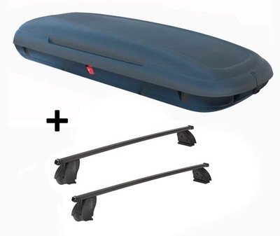Dachbox CA480L carbonlook+Dachträger K1M für Merc GLE Coupé C292 5Tür ab15