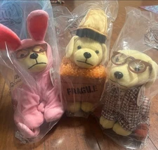 Raising Canes A Christmas Story Plush Puppy Set Of 3 Collectors Items 2025