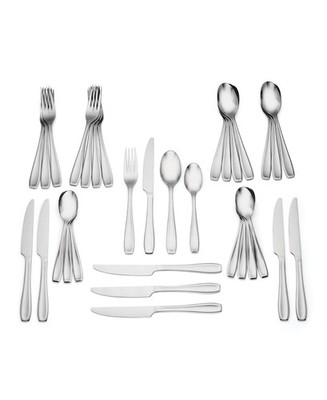 HAMPTON FORGE Finesse 32 Piece Flatware Set, Service for 8, MISSING 1 TEA SPOON