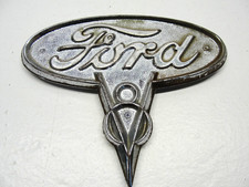 Original 1935 1936 Ford Pick-up Truck V8 Side Hood Emblem