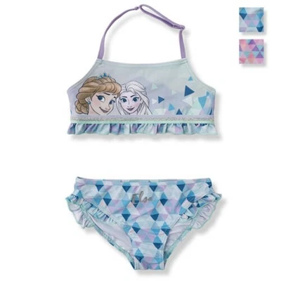 Maillot De Bain Fille Disney FROZEN ELSA Et ANNA Deux Pièces Bikini Plage 6156 - Photo 1/4
