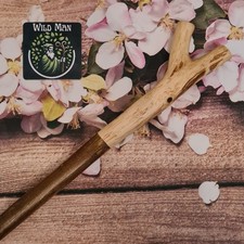 Handmade Rustic wooden Thumb Stick, walking stick, Hiking Pole.