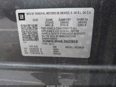 Engine 2.0L VIN 4 8th Digit Opt Lsy Fits 19-24 XT4 4903357
