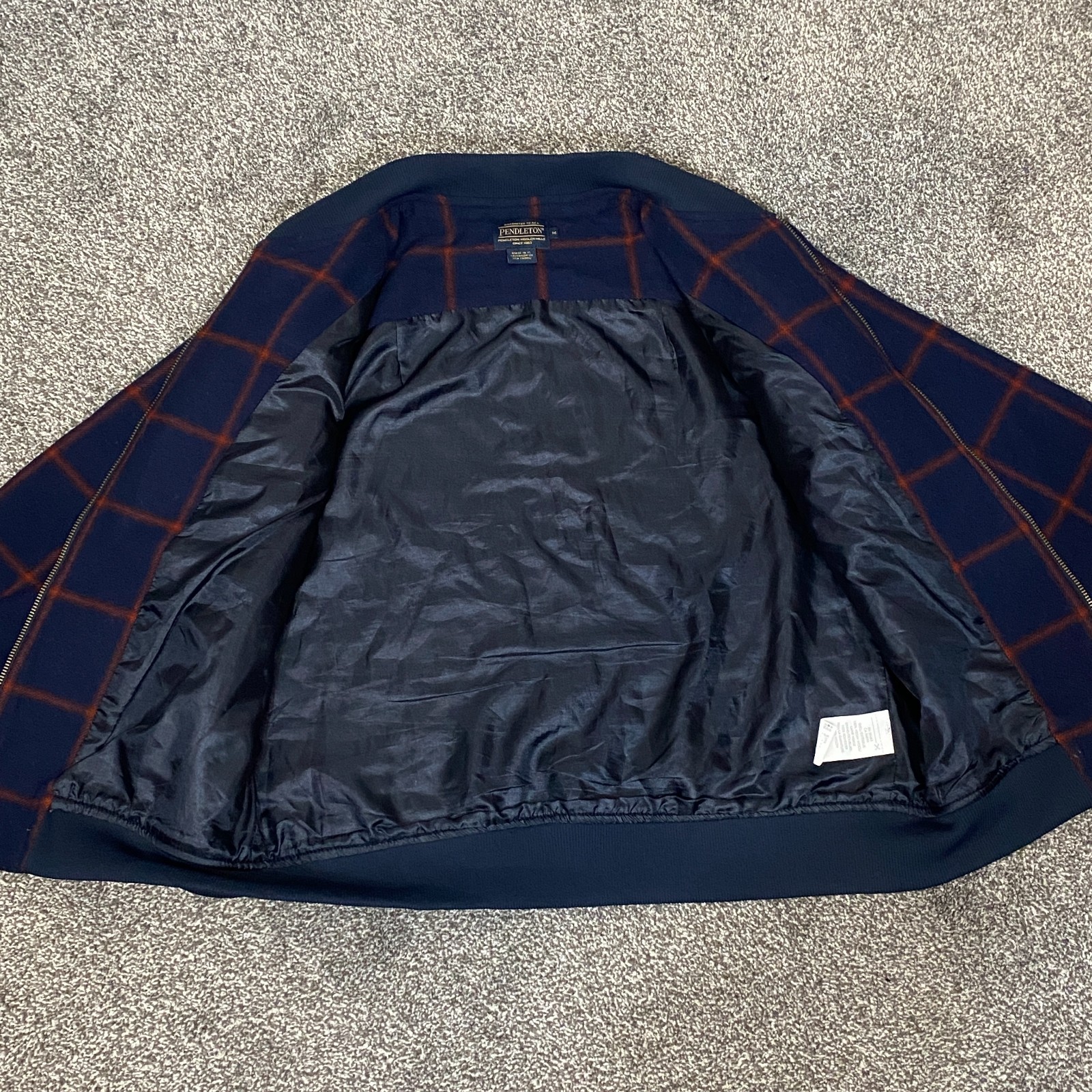 Pendleton Women’s Wool Bomber Jacket Medium Blue … - image 7