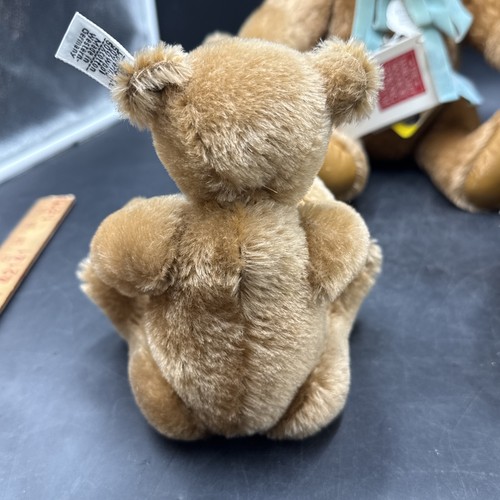 RARE FIND Margaret Stieff 1984 Cinnamon  (Growler )Mohair  Bears   4 Piece Set - Imagen 6 de 20