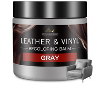 Leather Recoloring Balm and Leather Repair Kit for Furniture, Gray Leather Dye