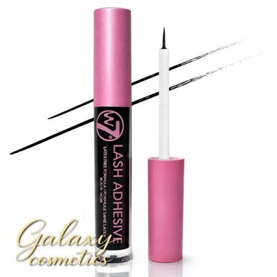 W7 Wimpernkleber SCHWARZ starker Wimpernkleber - feiner Pinsel langlebig latexfrei