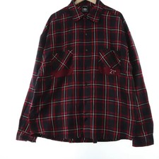 Vintage Brand Men's Tartan Check Shirt with Two Pockets - Size 2XL-3XL