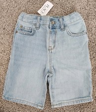 NEW Childrens Place Light Wash Denim Jean Shorts Adj. Waist Boys Size 4
