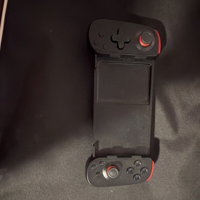 Ergonomic Black Red Mobile Controller for Smartphone Plastic Attachment