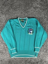 Vintage Jack Nicklaus Golden Bear Embroidered Sweater Cable Knit V-Neck Mens LRG