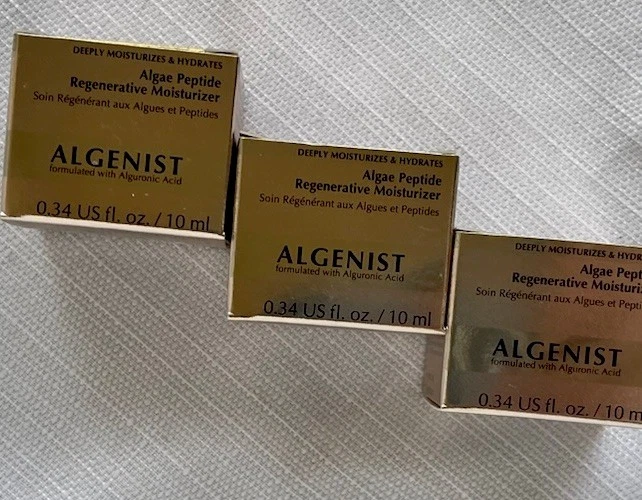 (3-Pack) ALGENIST ALGAE PEPTIDE REGENERATIVE MOISTURIZER 0.34oz- New In Box - Image 2 of 3