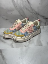 Nicole Miller New York Mixed Media Brita Platform Sneaker Shoes Women's 9