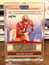 2008 DONRUSS PLAYOFF DELANIE WALKER SILVER SIGNATURES AUTO #SS-DW #'D /99