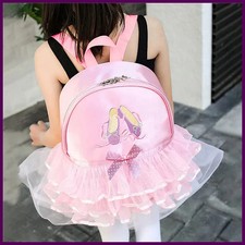 Bolsa de ballet para ni as, mochila rosa para bailar