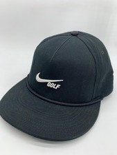 Nike Golf Hat Cap Snap Back Mens Black Retro 72 Dri-FIT Rope Golf One Size