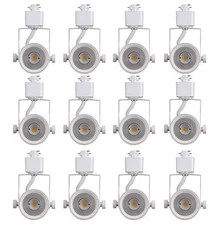 [12 Pack] CLOUDY BAY 8W 3000K Warm White Dimmable LED Track Light Head,CRI90+...
