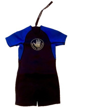 Body Glove Kids C3 Shorty Wetsuit 3-4 yrs Blue Black Neoprene Swim 65A 