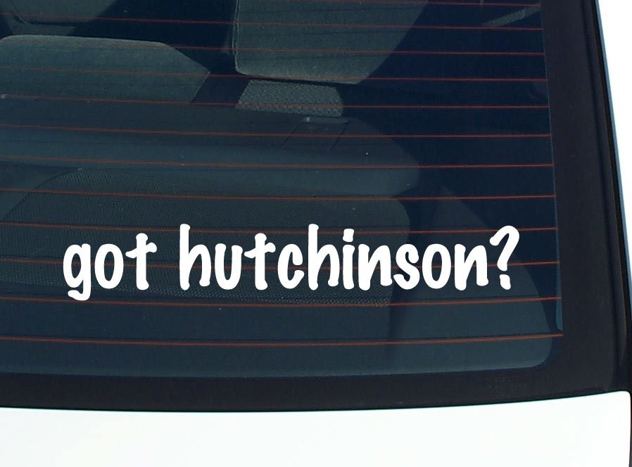 Hutchinson Funny Last Name Car Decal Bumper Sticker Vinyl Window Pride