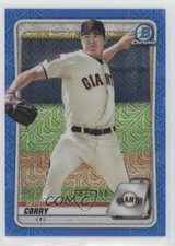 2020 Bowman Chrome Prospects Mega Box Blue Mojo Refractor 82/150 Seth Corry g2u