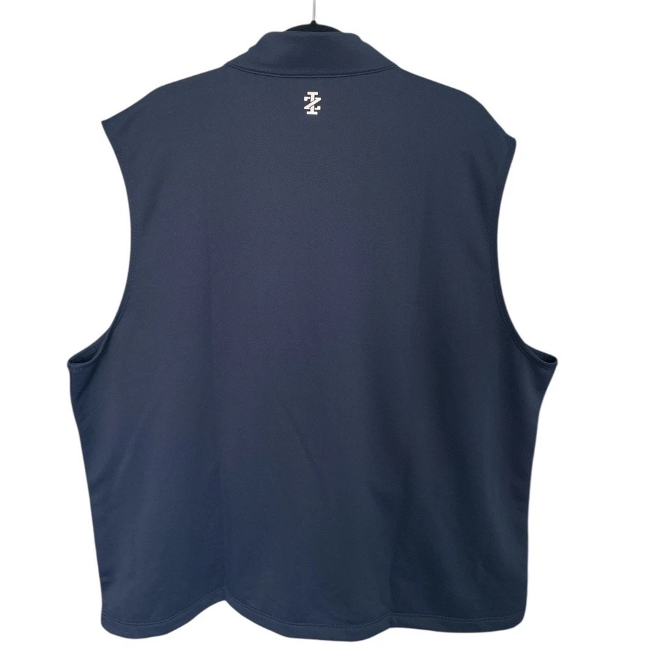 IZOD Men's Hydrashield Vest Navy Blazer Size XXL Full Zip Golf Water Repellent - Image 4 of 4