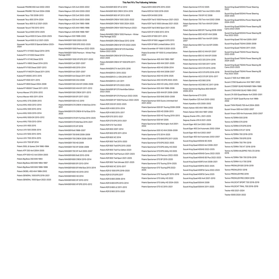 (4 Pack) Tusk TriloBite Tire 25x10-12 For POLARIS Sportsman 450 HO 2016-2022 - Image 4 of 4