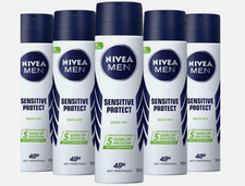6 Nivea Men SENSITIVE PROTECT 48hr Antiperspirant Deodorant Body Spray 150ml