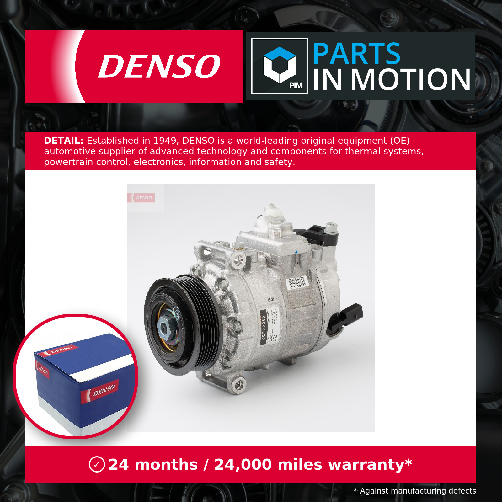 DENSO A/C Compressor - DCP32050 - Air Conditioning Part - Genuine DENSO OE Part - Image 10