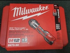 Milwaukee 2473-22 M12 12-Volt Cordless Force Logic Press Tool Kit  1/2" - 1"