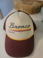 Ford Bronco NWOT Trucker Hat Mesh SnapBack Cap Official Ford Licensed Burgundy
