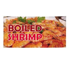 Vinyl Banner Multiple Options Boiled Shrimp Outdoor Advertising Printing Outdoor