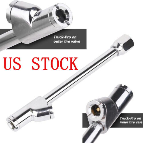 Push-in Air Chuck Heavy Duty Tire FNPT RV Dual Head for Inflator Compressor 1/4"