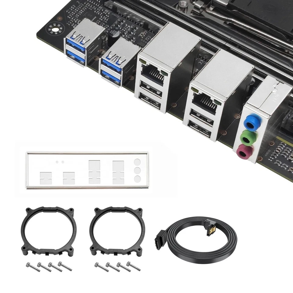 INLEL X99 Dual CPU Motherboard LGA 2011-3 For Intel Xeon E5 V3 V4 DDR4 RAM D8 - Bild 2 von 3