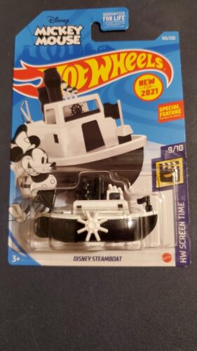 Hot Wheels Disney Steamboat HW Screen Time 9/10 Mickey Mouse - Picture 1 of 6