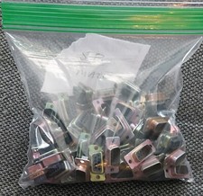 58 Pcs DB9 D-SUB 9-Pin Male Crimp Pin Type RS232 Connector.