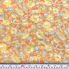 Vintage Florals on Beige Drapey Cotton Blend Fabric by the HALF YARD 18" x 44"