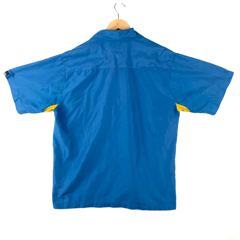 Rip Curl Shirt Mens XL Blue Future Evolution 69 Short Sleeve Button Up Surf Wear - Image 2 of 4