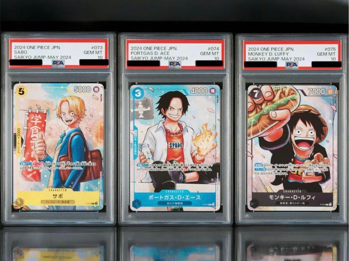 PSA 10 ONE PIECE Card SABO ACE LUFFY SAIKYO JUMP MAY Promo