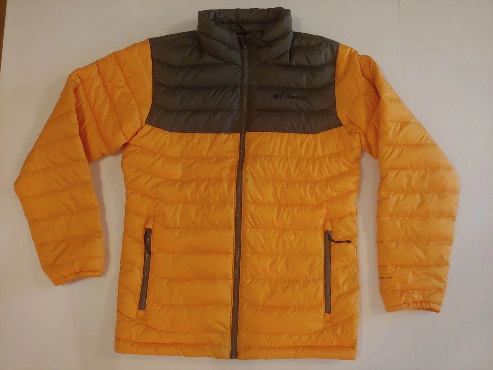 Columbia Powder Lite Omni Heat Jacket Hard To Find RAW HONEY Orange Size SMALL