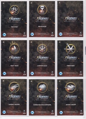 DC Legends Of Tomorrow 1&2, ‘Icons’ Rip Hunter Deco Foil Chase Card Set  #I1-9