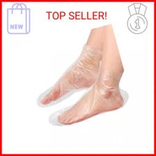 200Pcs Disposable Foot Covers for Feet Moisturizer Socks - Plastic Pedicure Foot