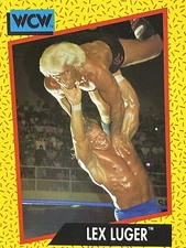 1991 WCW Lex Luger Wrestling Card #23 WCW Impel WWE NWO NWA Slamming Ric Flair