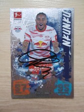 Christopher Nkunku autograph signed TC Topps match Attax RB Leipzig