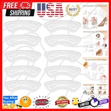 5 Pairs Clear Heel Cushion Pads - Ultimate Comfort for Loose Shoes Heels