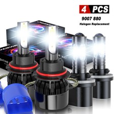 For Dodge RAM 1500 2500 3500 1994-2000 Faros LED Alto/Bajo+Bombillas antiniebla