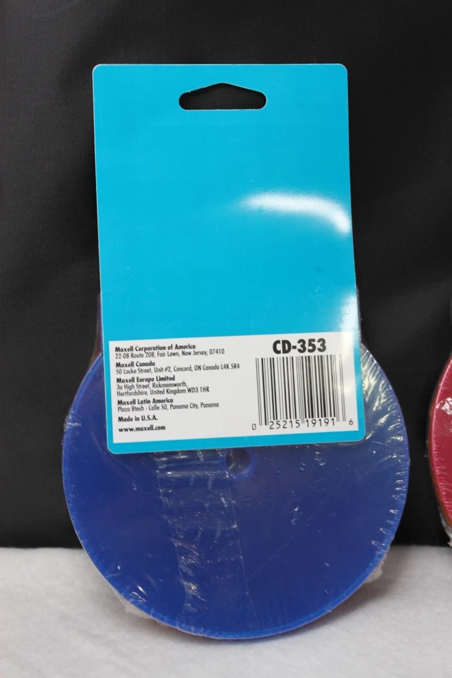 Juego de 2 estuches MAXELL Slims CD DVD de 5 mm de grosor multicolor paquete de 5 nuevos y sellados Foto 3 de 4
